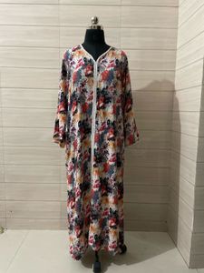 Boho Vibrant Floral Print Maxi Dress
