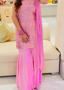 Designer Sequin Sharara Suit