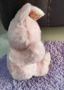 Vintage Pink Bunny Plush