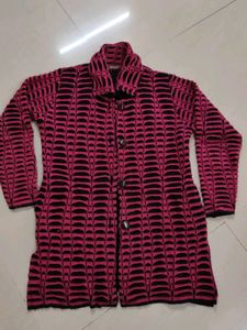 Patterned Pink Cardigan