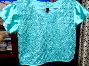 Embellished Top And Skirt Lehenga Choli With Jacke
