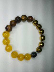 money magnet bracelet - pyrite citrine tiger's eye