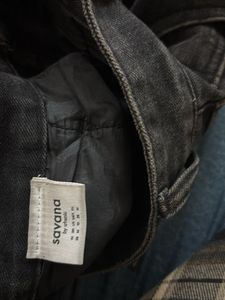 savana black wide leg jeans
