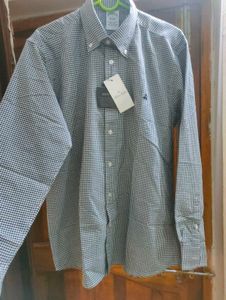 NEW Brooks Brother PIN CHECKS Button-Down Shirt