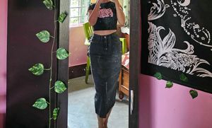 denim skirt