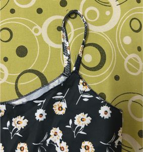 Cute Floral Print Cami Top