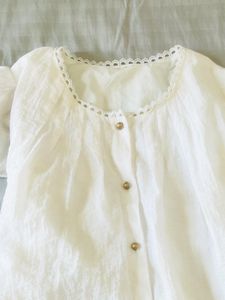 Elegant White Button-Up Blouse