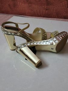 Gold Embellished Heels