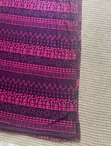 Purple and Pink Patterned Stretchable Kurta