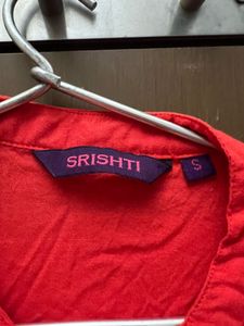 Red Plain Kurta