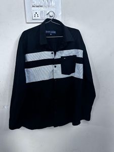 Tommy Hilfiger Men's Black Striped Shirt