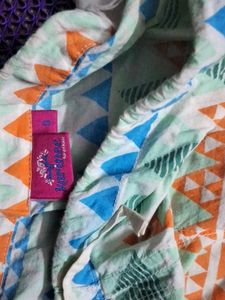 Geometric Print Women's Cotton Churidar Leggings