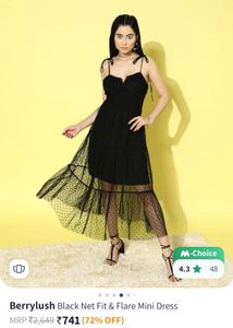 Black Net Dress