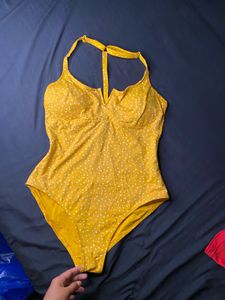 Chic Yellow Polka Dot bodysuit