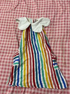 Cute Rainbow Striped Dress