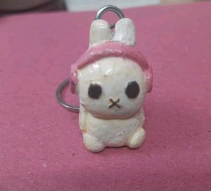 Miffy With Head phones Keychain