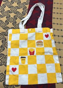 McDonald's Checkerboard Tote Bag Collectible viral