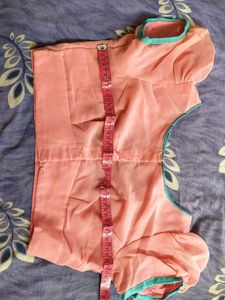 Elegant embroidery light pink fancy saree &amp; Blouse