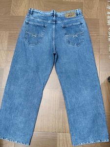 Roadster Mens Wide Leg Blue Denim Jeans