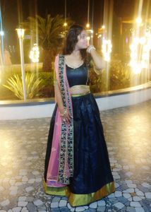 ElegantBlack Lehenga Choli Set