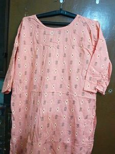 Pink Printed Kurta with Palazzo