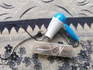Pink Hair Dryer &amp; Straightener Set