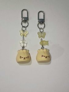 dumpling neko keychain