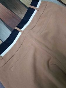 Stylish Tan Wide Leg Pants