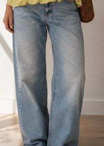 Zara Baggy Light Wash Wide Leg Jeans