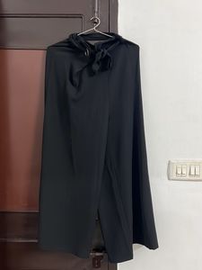 Chic Black Palazzo Pants with Tie Detail