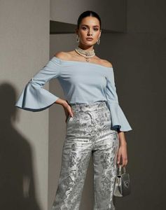 All New Max Off-Shoulder Bell Sleeve Top