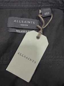 AllSaints Relaxed Fit Black Shirt