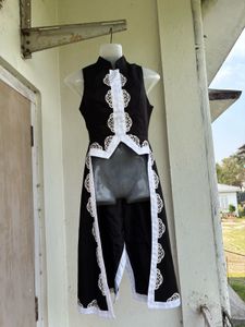 Elegant Black &amp; White two piece suit