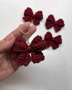 🎀Handmade Crochet Bow Keychain🎀