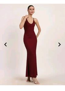 Women's Maroon Bodycon Maxi Dress..