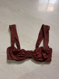 Chic Brown Bikini Top