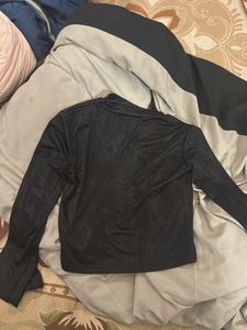 Sparkly Black Long Sleeve Top