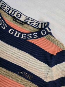 Guess Striped Long Sleeve Top bust 32~36