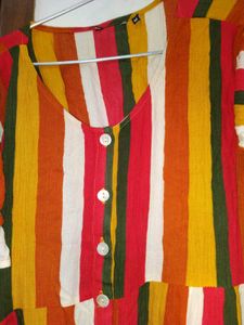 Full Button Open Jacket With Kurtis