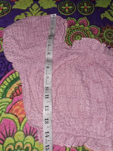 Pink Off-Shoulder Smocked Top