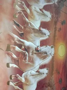 Framed Running Horses Wall Art