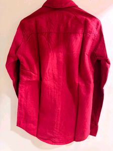 Men's Premium Fit Red Casual Shirt