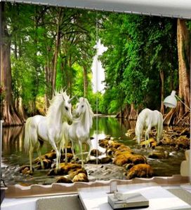 Enchanting Unicorn Waterfall Curtains (set of 2)