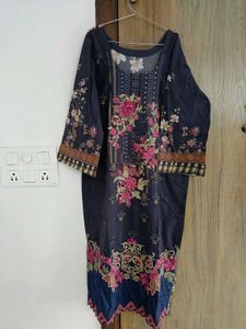 Dark Blue 2 Piece Kurta And Pant