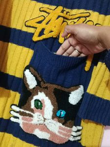 Striped Stussy Cat Dress