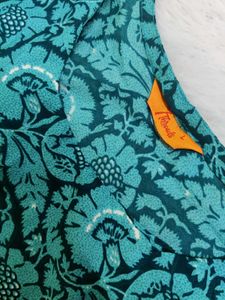 Teal Printed Kurta for women 👗