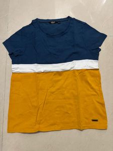 Roadster Yellow Striped T-Shirt combo