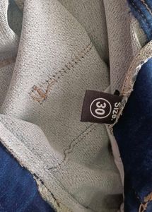 High Waisted Blue Denim Jeans