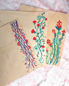 Hand-painted Vintage Sheets for Arts & Crafts