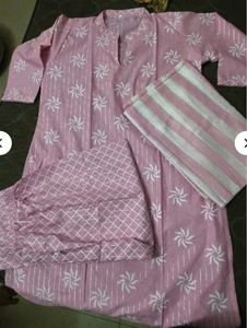 Pink Kurta Set with Dupatta